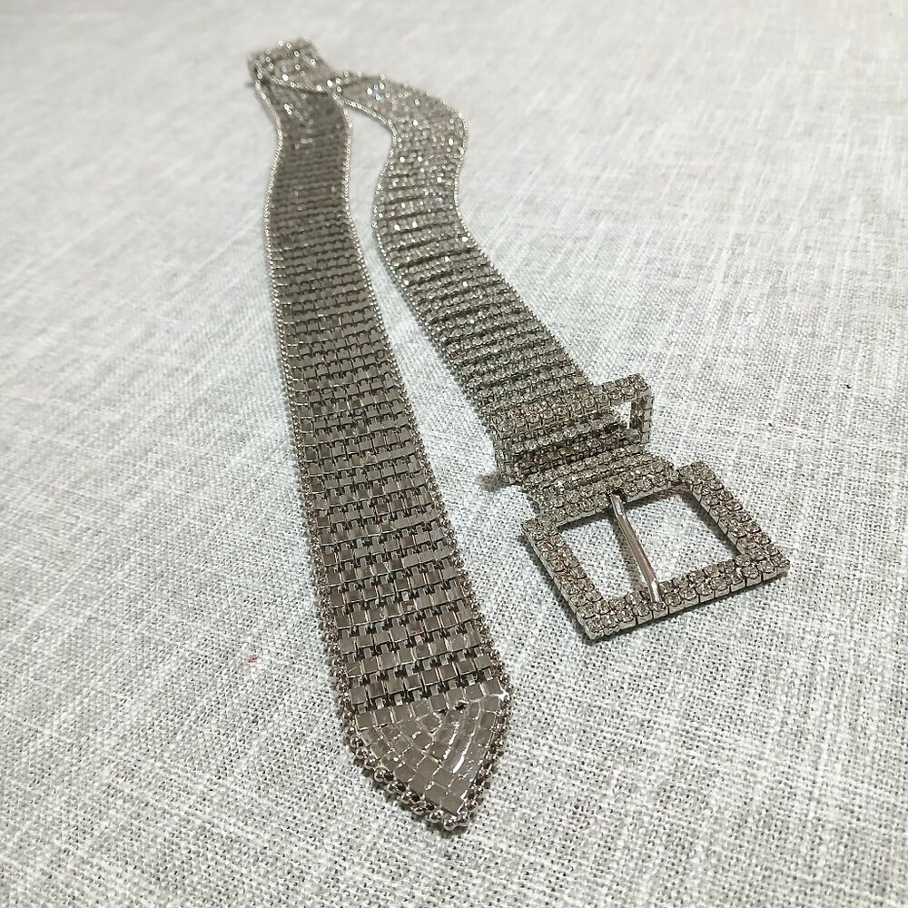 Crystal Rhinestone Bling Belt
